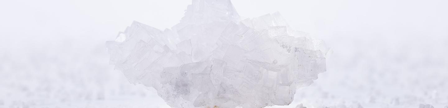 Salt crystal magnified | Compass Minerals